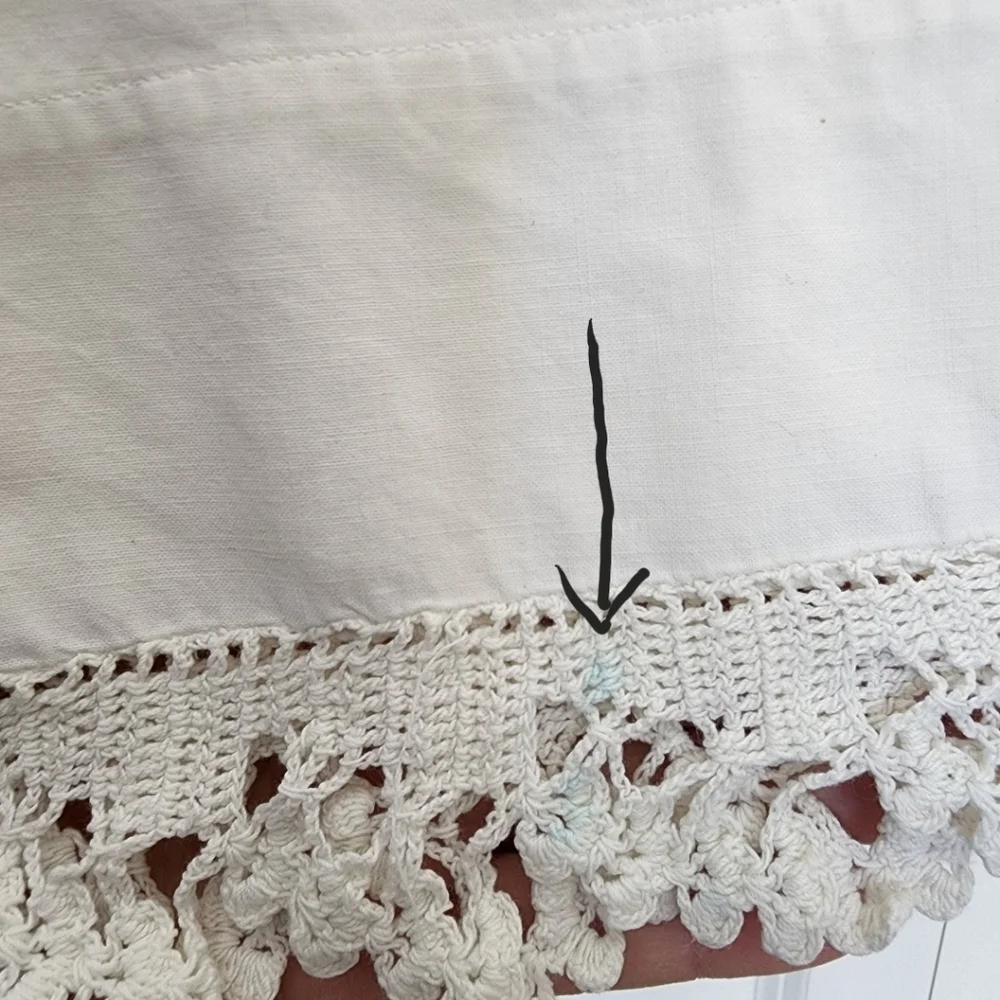 Embroidered Penny's Mrs. Pillowcase with lace edge 20.5 x 30.5 inches